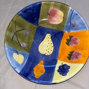 Colorful Fruit Design Ceramic serving bowl